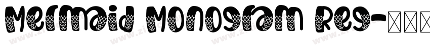 Mermaid Monogram Reg字体转换